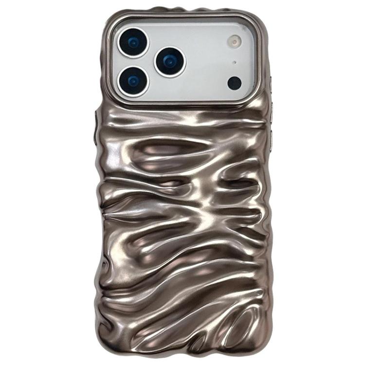 Cream Texture Electroplating TPU Full Coverage Phone Case, For iPhone 18 Pro Max, For iPhone 17 Pro Max, For iPhone 17 Pro