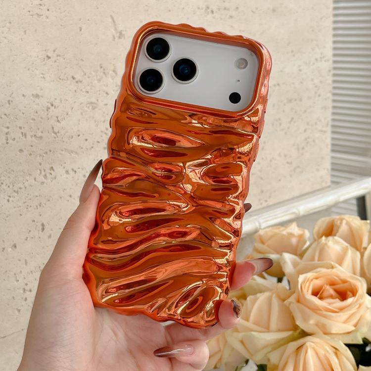 Cream Texture Electroplating TPU Full Coverage Phone Case, For iPhone 18 Pro Max, For iPhone 17 Pro Max, For iPhone 17 Pro