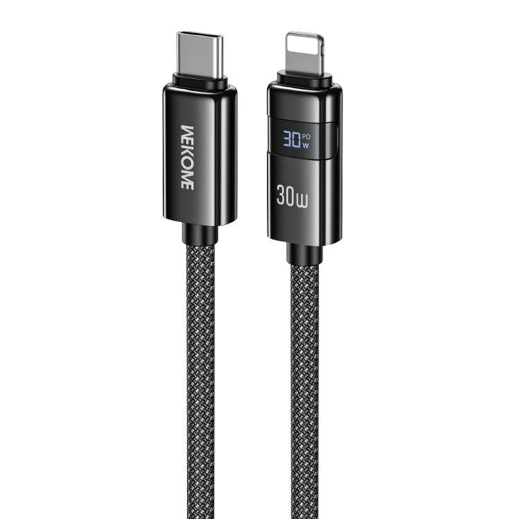 สายชาร์จข้อมูล WK WDC-104 Raython 2 จอแสดงผลดิจิทัล 30W Type-C เป็น 8 Pin ชาร์จเร็ว ความยาว: 1.2m, WDC-104
