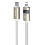 WK WDC-104 Raython 2 Digital Display 30W Type-C to 8 Pin Fast Charging Data Cable, Length: 1.2m, WDC-104