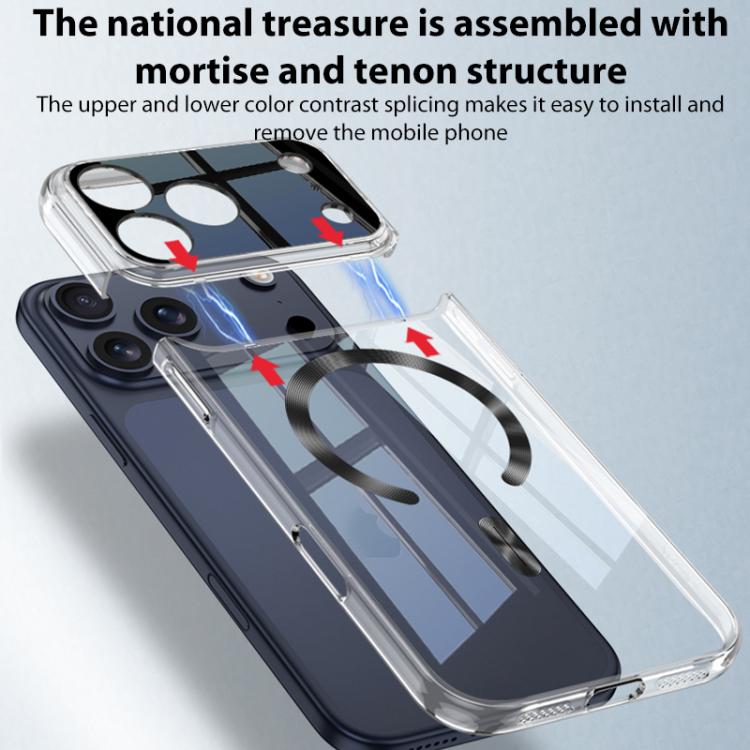 เคสโทรศัพท์โปร่งใส MagSafe แม่เหล็กลาย CD GKK Phantom สำหรับ iPhone 17 Pro Max, สำหรับ iPhone 17 Pro