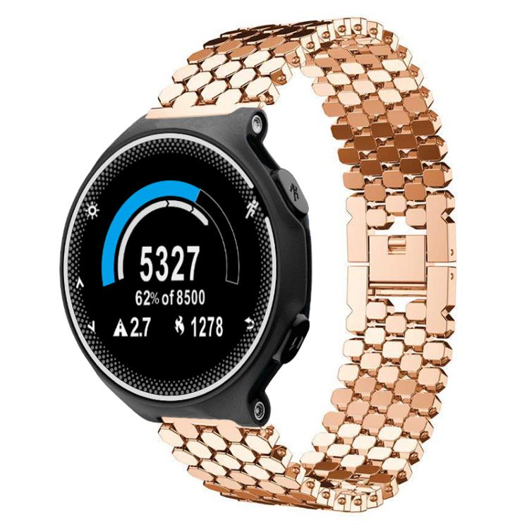 xDfind Fish Scale Texture Metal Watch Band, For Garmin Fenix 8/7X/6X/5X 26mm, For Garmin Fenix 8/7/6/5 22mm, For Garmin Forerunner 235/220/620/630, For Garmin Forerunner 35 / 30 / 35J