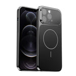 Corning Glass Plating Large Window MagSafe Phone Case, For iPhone 12 Pro, For iPhone 11 Pro Max, For iPhone 11