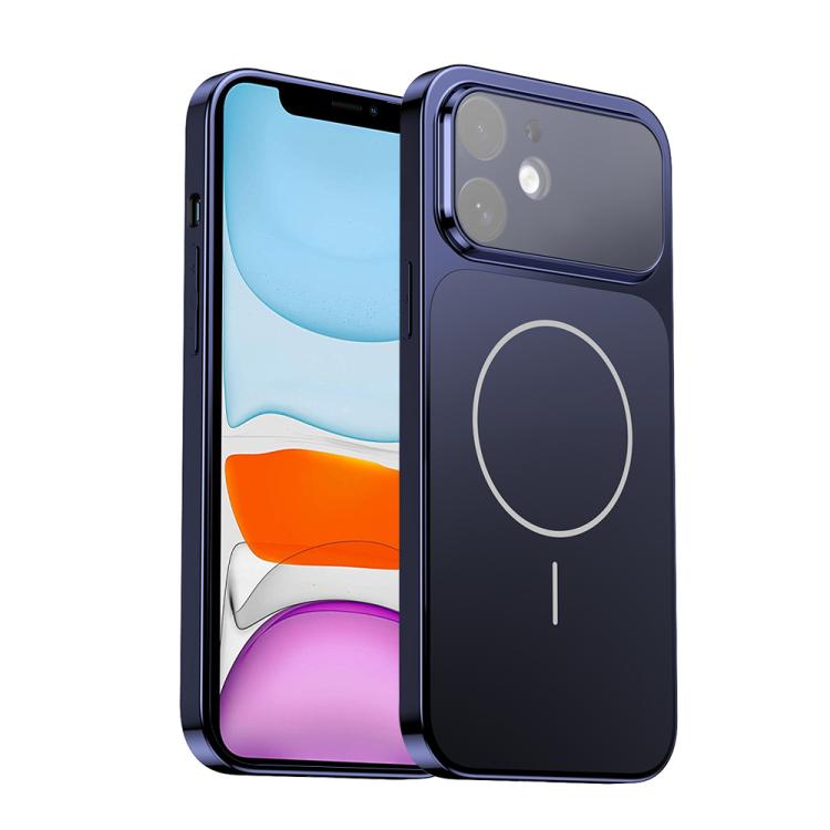 Corning Glass Plating Large Window MagSafe Phone Case, For iPhone 12 Pro, For iPhone 11 Pro Max, For iPhone 11