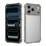 เคสโทรศัพท์กันกระแทกแบบฟรอสต์ซีรีส์ War Shadow Stripe พร้อมถุงลมนิรภัย สำหรับ iPhone 17 Pro Max, สำหรับ iPhone 17 Pro