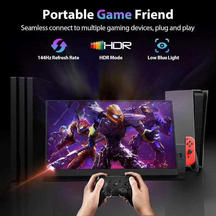 จอภาพพกพา 16.1 นิ้ว 2.5K 144Hz ขยายหน้าจอ P161Q10G, 16.1 นิ้ว 2.5K 144Hz