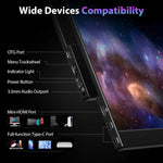 จอภาพพกพา 16.1 นิ้ว 2.5K 144Hz ขยายหน้าจอ P161Q10G, 16.1 นิ้ว 2.5K 144Hz