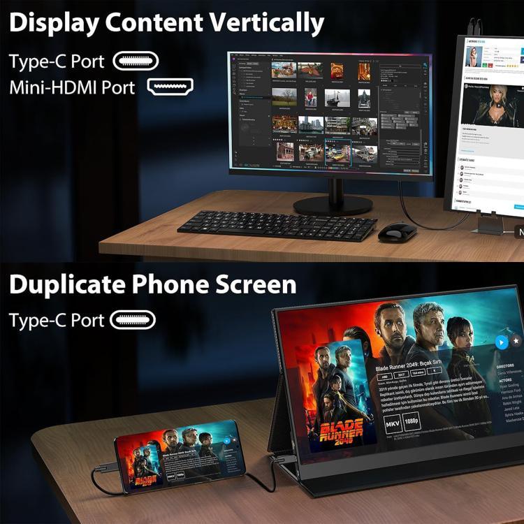 จอภาพพกพา 16.1 นิ้ว 2.5K 144Hz ขยายหน้าจอ P161Q10G, 16.1 นิ้ว 2.5K 144Hz