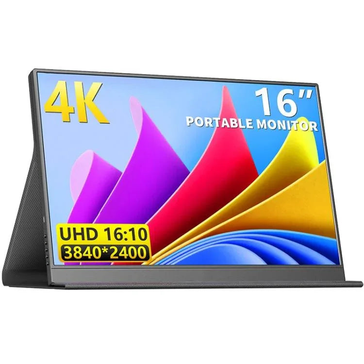 จอภาพพกพา 16 นิ้ว 4K สำหรับเล่นเกม ขยายหน้าจอ P160A20, 16 นิ้ว 4K