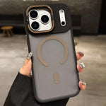 เคสโทรศัพท์แม่เหล็ก MagSafe ที่จับเลนส์โลหะฟรอสต์สัมผัสเหมือนผิวหนัง สำหรับ iPhone 17 Pro Max, สำหรับ iPhone 17 Pro, สำหรับ iPhone 17, สำหรับ iPhone Air, สำหรับ iPhone 16 Pro Max, สำหรับ iPhone 16 Pro