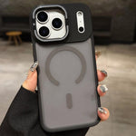 เคสโทรศัพท์แม่เหล็ก MagSafe ที่จับเลนส์โลหะฟรอสต์สัมผัสเหมือนผิวหนัง สำหรับ iPhone 17 Pro Max, สำหรับ iPhone 17 Pro, สำหรับ iPhone 17, สำหรับ iPhone Air, สำหรับ iPhone 16 Pro Max, สำหรับ iPhone 16 Pro