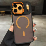 เคสโทรศัพท์แม่เหล็ก MagSafe ที่จับเลนส์โลหะฟรอสต์สัมผัสเหมือนผิวหนัง สำหรับ iPhone 17 Pro Max, สำหรับ iPhone 17 Pro, สำหรับ iPhone 17, สำหรับ iPhone Air, สำหรับ iPhone 16 Pro Max, สำหรับ iPhone 16 Pro