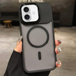 เคสโทรศัพท์แม่เหล็ก MagSafe ที่จับเลนส์โลหะฟรอสต์สัมผัสเหมือนผิวหนัง สำหรับ iPhone 17 Pro Max, สำหรับ iPhone 17 Pro, สำหรับ iPhone 17, สำหรับ iPhone Air, สำหรับ iPhone 16 Pro Max, สำหรับ iPhone 16 Pro