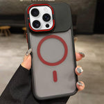 เคสโทรศัพท์แม่เหล็ก MagSafe ที่จับเลนส์โลหะฟรอสต์สัมผัสเหมือนผิวหนัง สำหรับ iPhone 17 Pro Max, สำหรับ iPhone 17 Pro, สำหรับ iPhone 17, สำหรับ iPhone Air, สำหรับ iPhone 16 Pro Max, สำหรับ iPhone 16 Pro