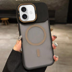 เคสโทรศัพท์ MagSafe แบบที่ใส่เลนส์โลหะผิวด้าน Skin Feel Frosted สำหรับ iPhone 16 Plus, iPhone 16, iPhone 15 Pro Max, iPhone 15 Pro, iPhone 15, iPhone 14