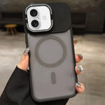 เคสโทรศัพท์ MagSafe แบบที่ใส่เลนส์โลหะผิวด้าน Skin Feel Frosted สำหรับ iPhone 16 Plus, iPhone 16, iPhone 15 Pro Max, iPhone 15 Pro, iPhone 15, iPhone 14