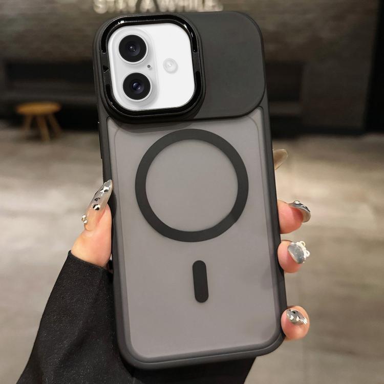 เคสโทรศัพท์ MagSafe แบบที่ใส่เลนส์โลหะผิวด้าน Skin Feel Frosted สำหรับ iPhone 16 Plus, iPhone 16, iPhone 15 Pro Max, iPhone 15 Pro, iPhone 15, iPhone 14