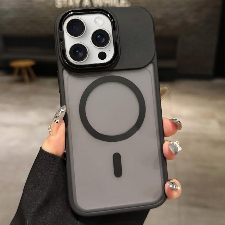 เคสโทรศัพท์ MagSafe แบบที่ใส่เลนส์โลหะผิวด้าน Skin Feel Frosted สำหรับ iPhone 16 Plus, iPhone 16, iPhone 15 Pro Max, iPhone 15 Pro, iPhone 15, iPhone 14