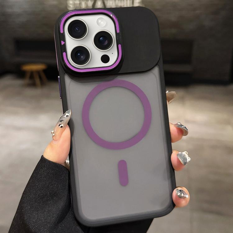 เคสโทรศัพท์ MagSafe แบบที่ใส่เลนส์โลหะผิวด้าน Skin Feel Frosted สำหรับ iPhone 16 Plus, iPhone 16, iPhone 15 Pro Max, iPhone 15 Pro, iPhone 15, iPhone 14