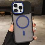 เคสโทรศัพท์ MagSafe แบบที่ใส่เลนส์โลหะผิวด้าน Skin Feel Frosted สำหรับ iPhone 16 Plus, iPhone 16, iPhone 15 Pro Max, iPhone 15 Pro, iPhone 15, iPhone 14