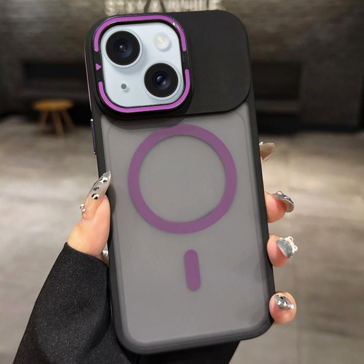เคสโทรศัพท์ MagSafe แบบที่ใส่เลนส์โลหะผิวด้าน Skin Feel Frosted สำหรับ iPhone 16 Plus, iPhone 16, iPhone 15 Pro Max, iPhone 15 Pro, iPhone 15, iPhone 14