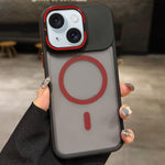 เคสโทรศัพท์ MagSafe แบบที่ใส่เลนส์โลหะผิวด้าน Skin Feel Frosted สำหรับ iPhone 16 Plus, iPhone 16, iPhone 15 Pro Max, iPhone 15 Pro, iPhone 15, iPhone 14