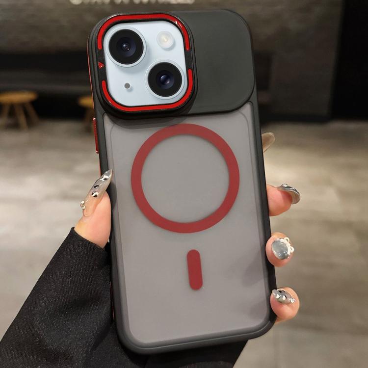 เคสโทรศัพท์ MagSafe แบบที่ใส่เลนส์โลหะผิวด้าน Skin Feel Frosted สำหรับ iPhone 16 Plus, iPhone 16, iPhone 15 Pro Max, iPhone 15 Pro, iPhone 15, iPhone 14