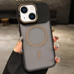 เคสโทรศัพท์ MagSafe แบบที่ใส่เลนส์โลหะผิวด้าน Skin Feel Frosted สำหรับ iPhone 16 Plus, iPhone 16, iPhone 15 Pro Max, iPhone 15 Pro, iPhone 15, iPhone 14