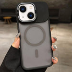 เคสโทรศัพท์ MagSafe แบบที่ใส่เลนส์โลหะผิวด้าน Skin Feel Frosted สำหรับ iPhone 16 Plus, iPhone 16, iPhone 15 Pro Max, iPhone 15 Pro, iPhone 15, iPhone 14