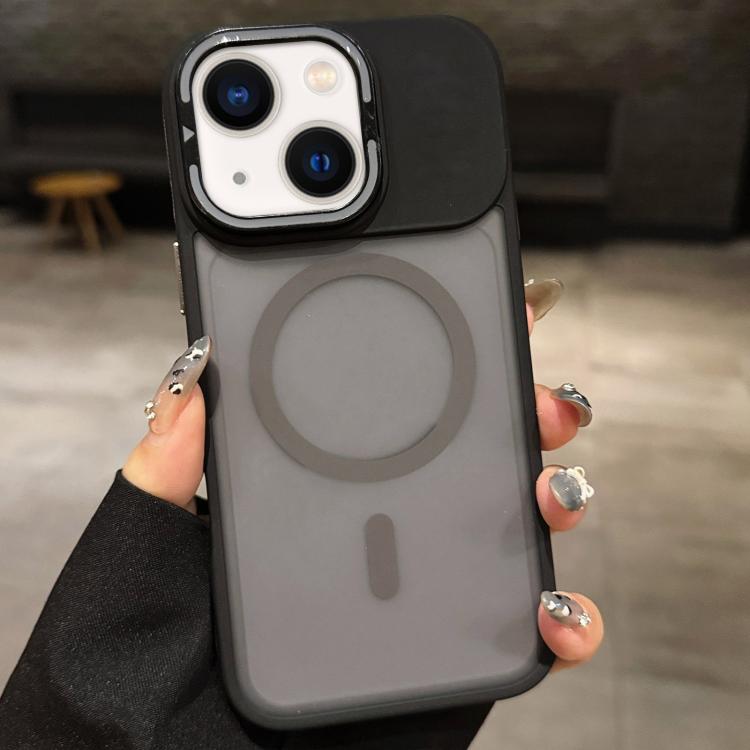 เคสโทรศัพท์ MagSafe แบบที่ใส่เลนส์โลหะผิวด้าน Skin Feel Frosted สำหรับ iPhone 16 Plus, iPhone 16, iPhone 15 Pro Max, iPhone 15 Pro, iPhone 15, iPhone 14