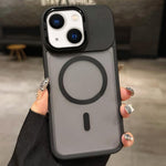 เคสโทรศัพท์ MagSafe แบบที่ใส่เลนส์โลหะผิวด้าน Skin Feel Frosted สำหรับ iPhone 16 Plus, iPhone 16, iPhone 15 Pro Max, iPhone 15 Pro, iPhone 15, iPhone 14