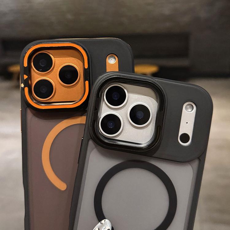 เคสโทรศัพท์ MagSafe แบบที่ใส่เลนส์โลหะผิวด้าน Skin Feel Frosted สำหรับ iPhone 16 Plus, iPhone 16, iPhone 15 Pro Max, iPhone 15 Pro, iPhone 15, iPhone 14