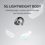 หูฟังบลูทูธ V5.0 แบบหนีบหู YX08 น้ำหนักเบามาก หูฟังสเตอริโอพร้อมไมโครโฟน, หูเดียว