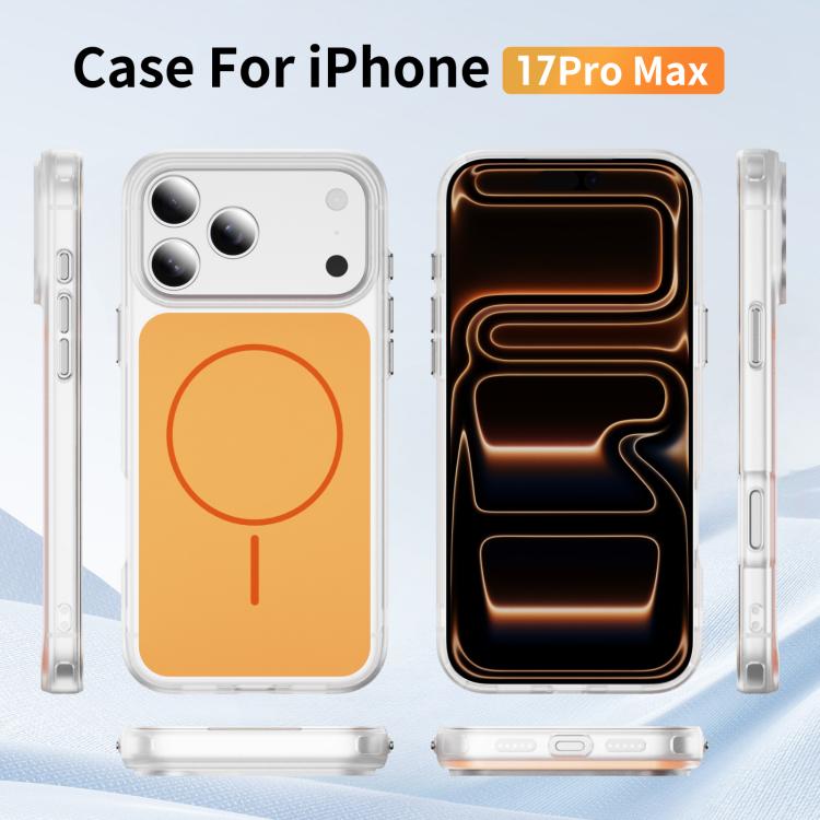 เคสโทรศัพท์ MagSafe แบบแม่เหล็กผิวด้านคริสตัล Skin Feel สำหรับ iPhone 17 Pro Max, iPhone 17 Pro, iPhone 17, iPhone Air