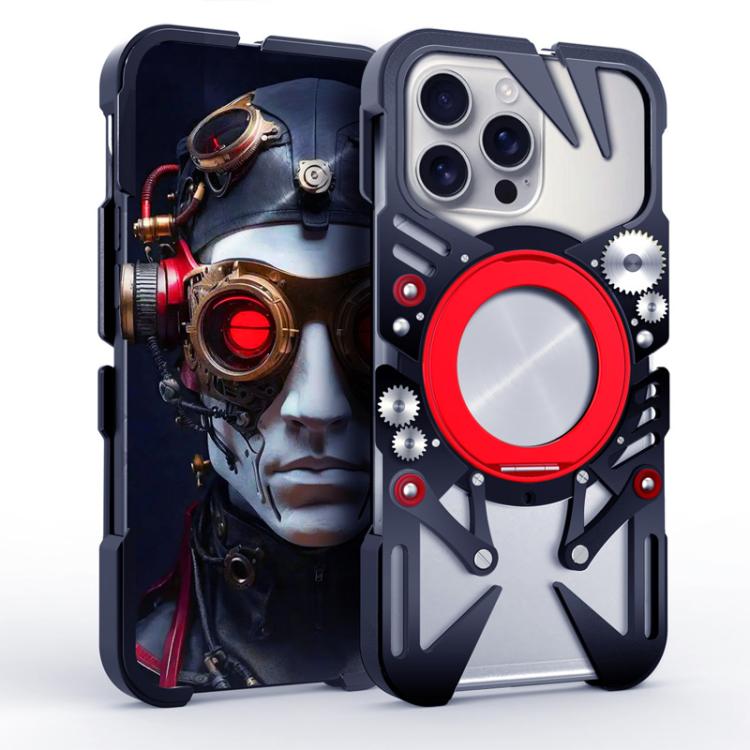 เคสโทรศัพท์โลหะกลวง MagSafe พร้อมขาตั้งหมุนและสายคล้อง สำหรับ iPhone 17e / 16e, สำหรับ iPhone 17 Pro Max, สำหรับ iPhone 17 Pro, สำหรับ iPhone 17, สำหรับ iPhone 16 Pro Max, สำหรับ iPhone 16 Pro, สำหรับ iPhone 16 Plus, สำหรับ iPhone 16