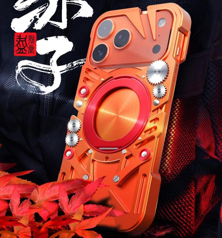 เคสโทรศัพท์โลหะกลวง MagSafe พร้อมขาตั้งหมุนและสายคล้อง สำหรับ iPhone 17e / 16e, สำหรับ iPhone 17 Pro Max, สำหรับ iPhone 17 Pro, สำหรับ iPhone 17, สำหรับ iPhone 16 Pro Max, สำหรับ iPhone 16 Pro, สำหรับ iPhone 16 Plus, สำหรับ iPhone 16