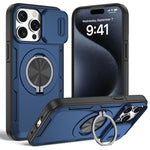 เคสโทรศัพท์ MagSafe พร้อมที่จับหมุน Camshield สำหรับ iPhone 17 Pro Max, สำหรับ iPhone 17 Pro, สำหรับ iPhone 16 Pro Max, สำหรับ iPhone 16 Pro, สำหรับ iPhone 16 Plus, สำหรับ iPhone 16, สำหรับ iPhone 15 Pro Max, สำหรับ iPhone 15 Pro
