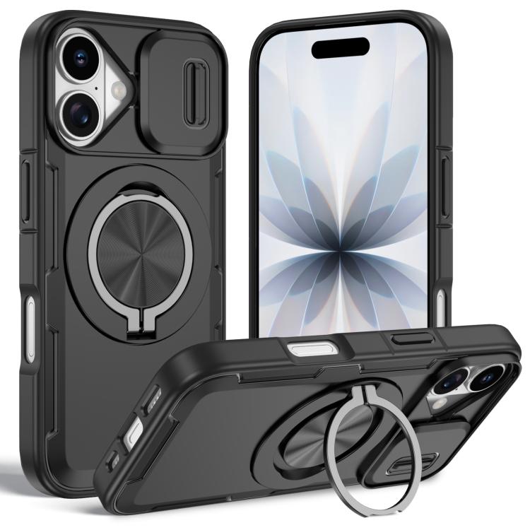 เคสโทรศัพท์ MagSafe พร้อมที่จับหมุน Camshield สำหรับ iPhone 17 Pro Max, สำหรับ iPhone 17 Pro, สำหรับ iPhone 16 Pro Max, สำหรับ iPhone 16 Pro, สำหรับ iPhone 16 Plus, สำหรับ iPhone 16, สำหรับ iPhone 15 Pro Max, สำหรับ iPhone 15 Pro