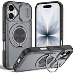เคสโทรศัพท์ MagSafe พร้อมที่จับหมุน Camshield สำหรับ iPhone 17 Pro Max, สำหรับ iPhone 17 Pro, สำหรับ iPhone 16 Pro Max, สำหรับ iPhone 16 Pro, สำหรับ iPhone 16 Plus, สำหรับ iPhone 16, สำหรับ iPhone 15 Pro Max, สำหรับ iPhone 15 Pro