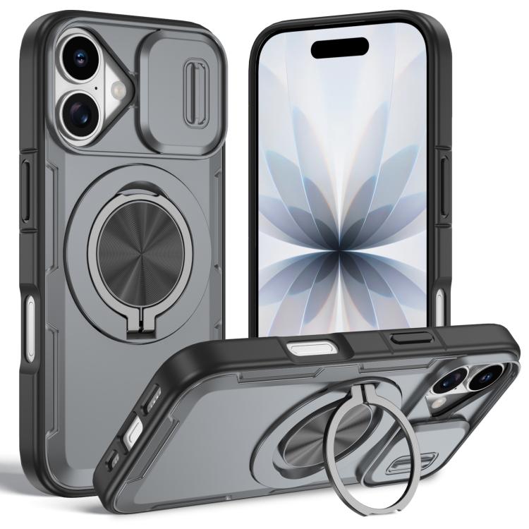 เคสโทรศัพท์ MagSafe พร้อมที่จับหมุน Camshield สำหรับ iPhone 17 Pro Max, สำหรับ iPhone 17 Pro, สำหรับ iPhone 16 Pro Max, สำหรับ iPhone 16 Pro, สำหรับ iPhone 16 Plus, สำหรับ iPhone 16, สำหรับ iPhone 15 Pro Max, สำหรับ iPhone 15 Pro