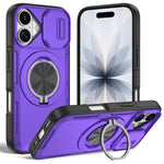 เคสโทรศัพท์ MagSafe พร้อมที่จับหมุน Camshield สำหรับ iPhone 17 Pro Max, สำหรับ iPhone 17 Pro, สำหรับ iPhone 16 Pro Max, สำหรับ iPhone 16 Pro, สำหรับ iPhone 16 Plus, สำหรับ iPhone 16, สำหรับ iPhone 15 Pro Max, สำหรับ iPhone 15 Pro