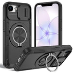 เคสโทรศัพท์ MagSafe พร้อมที่จับหมุน Camshield สำหรับ iPhone 17 Pro Max, สำหรับ iPhone 17 Pro, สำหรับ iPhone 16 Pro Max, สำหรับ iPhone 16 Pro, สำหรับ iPhone 16 Plus, สำหรับ iPhone 16, สำหรับ iPhone 15 Pro Max, สำหรับ iPhone 15 Pro