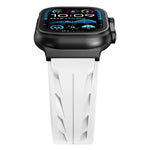 สายรัดนาฬิกาซิลิโคนหัวเข็มขัดหมุดสีดำ สำหรับ Apple Watch 46mm / 49mm / 45mm / 44mm, สำหรับ Apple Watch 42mm / 41mm / 40mm / 38mm