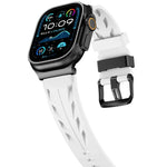 สายรัดนาฬิกาซิลิโคนหัวเข็มขัดหมุดสีดำ สำหรับ Apple Watch 46mm / 49mm / 45mm / 44mm, สำหรับ Apple Watch 42mm / 41mm / 40mm / 38mm