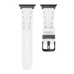 สายรัดนาฬิกาซิลิโคนหัวเข็มขัดหมุดสีดำ สำหรับ Apple Watch 46mm / 49mm / 45mm / 44mm, สำหรับ Apple Watch 42mm / 41mm / 40mm / 38mm