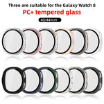 ฝาครอบเรือนนาฬิกา PC แบบฝ้าแบบบูรณาการฟิล์มกระจกนิรภัย xDfind สำหรับ Samsung Galaxy Watch8 44mm, สำหรับ Samsung Galaxy Watch8 40mm