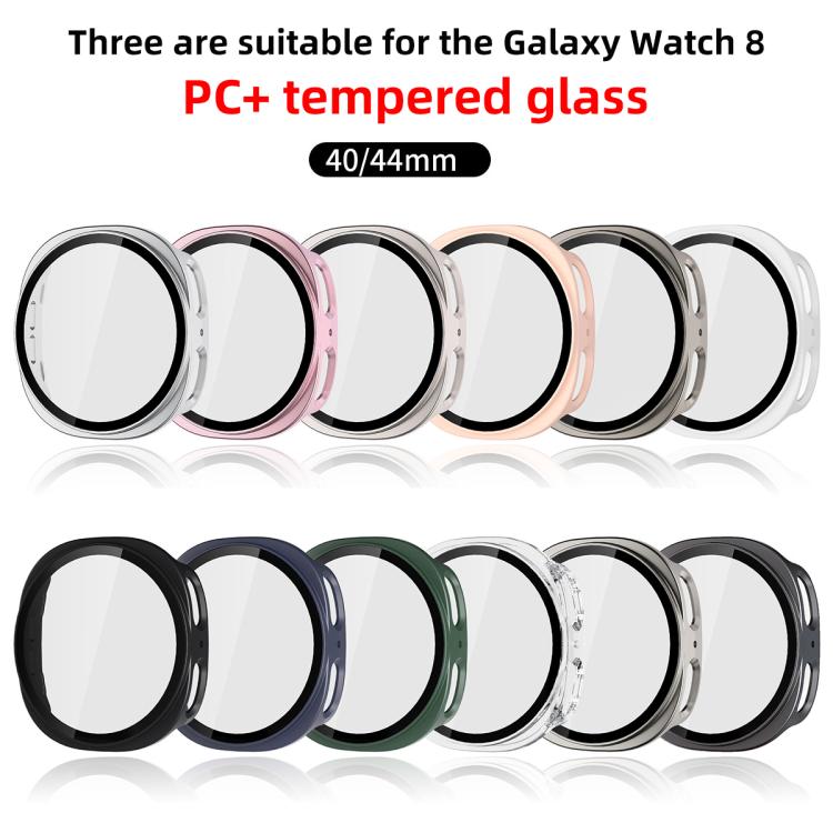 ฝาครอบเรือนนาฬิกา PC แบบฝ้าแบบบูรณาการฟิล์มกระจกนิรภัย xDfind สำหรับ Samsung Galaxy Watch8 44mm, สำหรับ Samsung Galaxy Watch8 40mm