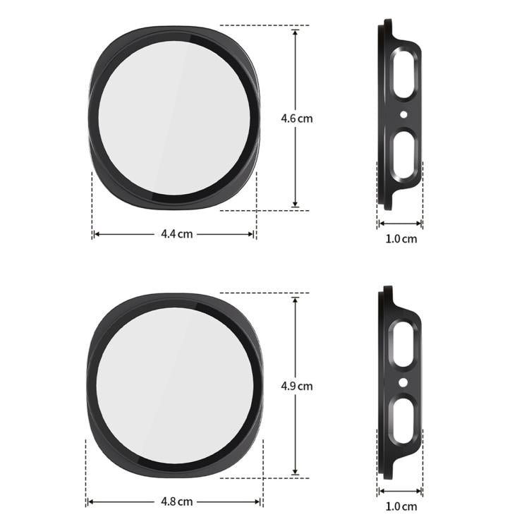 ฝาครอบเรือนนาฬิกา PC แบบฝ้าแบบบูรณาการฟิล์มกระจกนิรภัย xDfind สำหรับ Samsung Galaxy Watch8 44mm, สำหรับ Samsung Galaxy Watch8 40mm