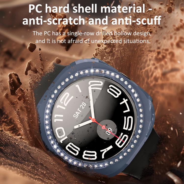 xDfind ฝาครอบนาฬิกา PC รูปเพชรแถวเดียวแบบกลวง สำหรับ Samsung Galaxy Watch Ultra 47mm / Ultra 2025