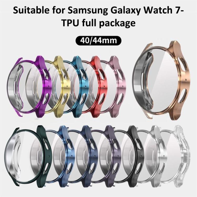 ฝาครอบเรือนนาฬิกา TPU แบบบูรณาการฟิล์มกระจกนิรภัย xDfind สำหรับ Samsung Galaxy Watch7 44mm, สำหรับ Samsung Galaxy Watch7 40mm